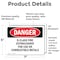 Signmission D-Class Fire Extinguisher For Use On Combustible Danger Sign, Vinyl Decal, 7in W x 5in L, 2PK OS-2PACK-DS-D-57-L-2377 - alternate 6